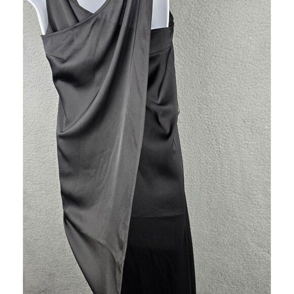 Express Slip Maxi Dress Womens M Black Wrap Adjustable Spaghetti Straps NWT - Picture 8 of 16